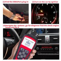 Herramienta de Diagnóstico Universal para Vehículos, Interfaz OBD 4.9-32V 12V, Analizador de Motor con Pantalla de 2.8 Pulgadas, Alimentado por Batería, Venta al Por Mayor de Fábrica