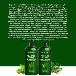 Crème nourrissante GreenLem pour la croissance des cheveux, shampoing à l'arbre à thé et à la menthe, soin régulateur du cuir chevelu, vitamine B5, soin réparateur des dommages - Product Image 6