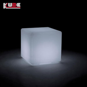 เฟอร์นิเจอร์พลาสติก PE เปลี่ยนสีได้ 16 สี ไฟ LED ตกแต่งเฟอร์นิเจอร์ โคมไฟ LED ทรงลูกบาศก์ เก้าอี้ LED ทรงลูกบาศก์ ไฟ LED ทรงลูกบาศก์สำหรับตกแต่ง - Product Image 6