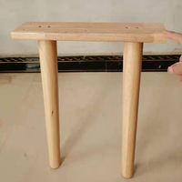 Pieds en bois massif élégants Pièces de meubles Table en bois massif de hêtre Base de table en bois Salle à manger Salon Base de table en bois