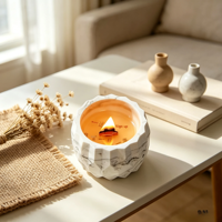 Boîte cadeau créative, bougie aromathérapeutique à la cire de soja, parfum montagne-forestière, longue durée, faite à la main pour les anniversaires, décoration de la maison