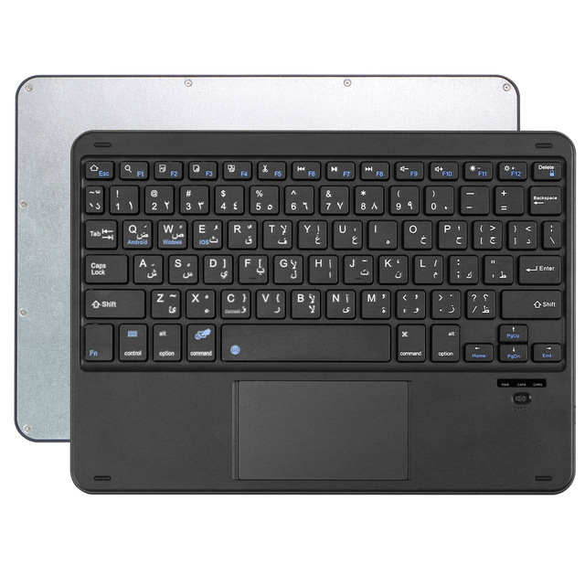 New Hot Sale Factory Wholesale Universal Wireless Keyboard Touchpad for 9-11 Inch Tablets Ultra Slim USB-C RGB Backlit Keyboard