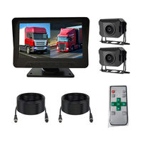 Sistema de Cámara para Autobús de 7 Pulgadas, 720/1080P, 2 Canales, DC9-36V, Visión Nocturna, Sistema de Monitoreo de Vehículos, Grabador de Monitoreo de Camiones AHD