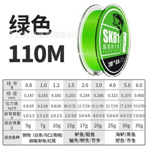 สายเบ็ดตกปลา Sk80 X8P 3.0 #   สายเบ็ดถักความแข็งแรงสูง 160 เมตร สำหรับตกปลา - Product Image 5