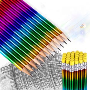 4 in 1 <b>Lead</b> Colored Rainbow High Quality Colour Pencils Laser Barrel for School - Product Image 2