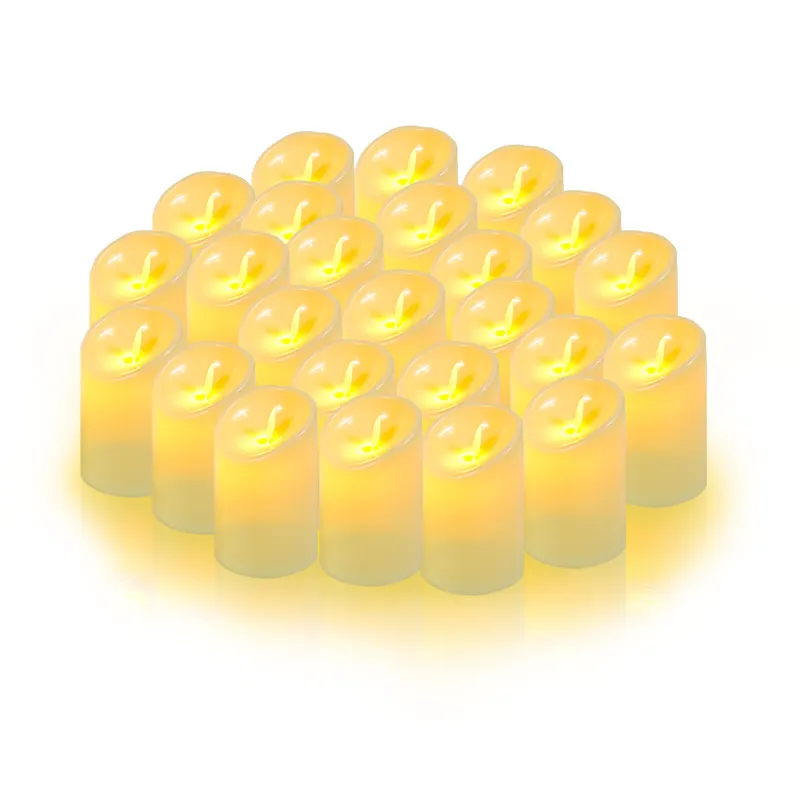 Candela elettrica a lume di candela in plastica a Led