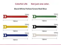 Ruban magique en nylon réutilisable polyvalent de 15 cm, largeur de 12 mm, attaches de câble réglables avec divers éléments de fixation, utilisation répétée, ruban détachable