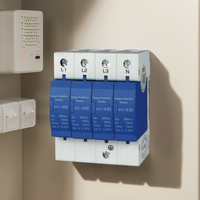 Dispositif de protection contre les surtensions de type T1 niveau 1 10/350 15KA parafoudre 4P parafoudre pour équipement électronique
