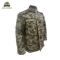 Uniforme de terrain tactique camouflage style ACU pour homme, combinaison de chasse en ripstop, 65/35 polyester coton 220 g/m², antistatique