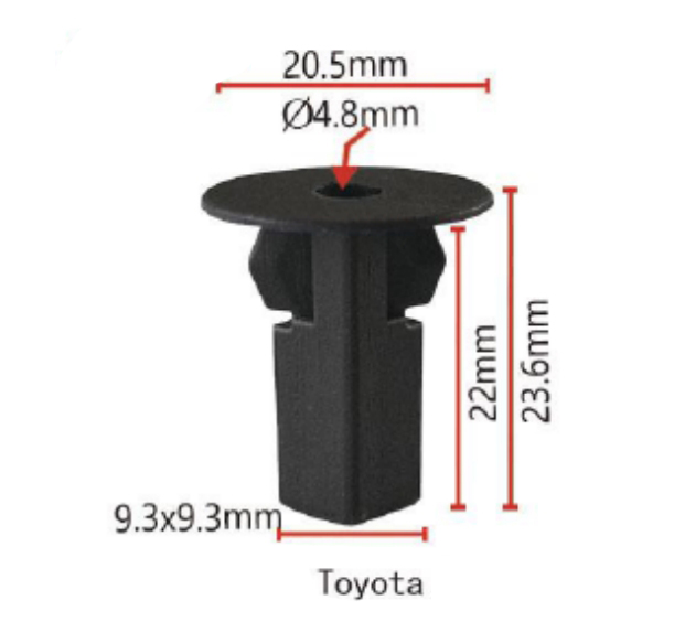 0417101-1 PUSH-TYPE RETAINER for Toyota