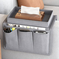 Sac de rangement pour accoudoir de canapé avec poches, adapté aux fauteuils inclinables et aux fauteuils, peut contenir des lunettes, des télécommandes, etc.