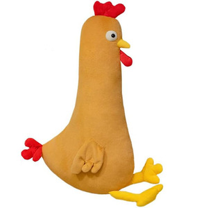 7809 Divertido y Realista Peluche de Pollo Grande, Almohada Suave para Abrazar, Juguetes de Peluche, Regalos de Cumpleaños para Niñas, Peluche de Pollo Grande - Product Image 1