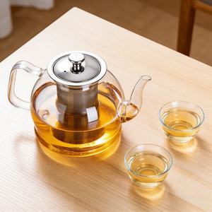 Tetera de Vidrio Borosilicato de Alta Calidad, 1400 ml, Resistente al Calor, Apta para Estufa, con Infusor, para Preparar Té en Casa, Tetera Individual - Product Image 2