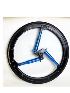 Sillas de ruedas deportivas y de carreras con ruedas aerodinámicas estilo Spinergy de aleación de titanio de 24 pulgadas - Product Image 3