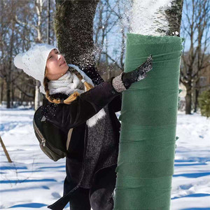 Bande de protection pour arbres en tissu non tissé vert, anti-gel, isolation thermique, pour arbres d'extérieur - Product Image 6