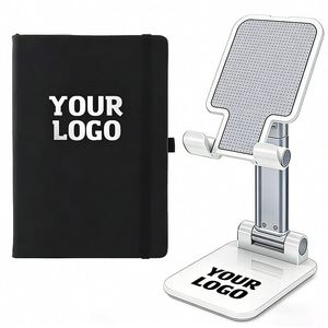 Carnet A6 personnalisé avec logo pour promotion d'entreprise, avec sangle élastique et porte-stylo, en cuir PU - Product Image 1