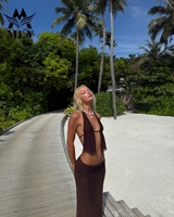 MLY dernière vente chaude maillots de bain femmes plage robes d'été maillot de bain femmes sarong couverture Ups concepteur 3 pièces Bikini ensemble