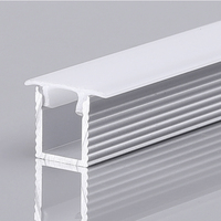 Barre lumineuse linéaire encastrée de haute qualité, profil en aluminium anodisé, lampe de plafond LED dissimulée pour usage domestique et commercial