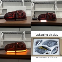 Ensemble de feux arrière ZhenAo Perfect Fit pour VW Golf 6 GTI modifié 2009-2012 avec feux de direction dynamiques à LED 55W