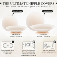 Couvre-mamelons adhésifs réutilisables, pétales de poitrine push-up, patchs en silicone invisibles
