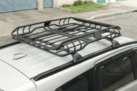Porte-bagages universel en acier de haute qualité pour toit, capacité 220 lb, élégant, monté sur le toit, YH-E-002, robuste, noir