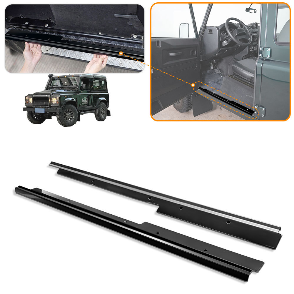 フロントフードモールディングランディ90系　 T75777-OV104-0C0 Car Inner Threshold Pedal Foot Plate Front Door Sill Guard Trim