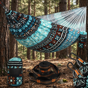 <span class=keywords><strong>Hamac</strong></span> extérieur en tissu parachute anti-retournement, balançoire de <span class=keywords><strong>camping</strong></span> <span class=keywords><strong>sauvage</strong></span>, <span class=keywords><strong>hamac</strong></span> simple ou double - Product Image 2