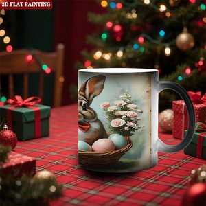 <b>Ceramic</b> <b>Mug</b> 11oz Frosted Black Heat Activated Office Daily Cup - Product Image 2