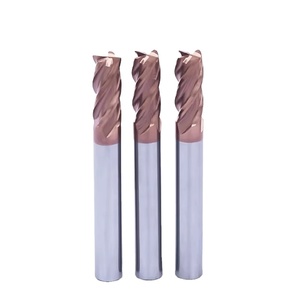 Herramientas de fresado de extremo de brocas de carburo de 4 flautas personalizadas ODM/OEM con revestimiento de Altin/estaño para aplicaciones de corte <span class=keywords><strong>Ing</strong></span> - Product Image 5