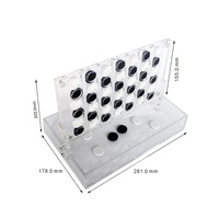 Lucite Acrylic Connect 4 Game 3mm d'épaisseur comme un cadeau Judaica Pack plat emballé