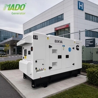 Geräuscharmer 88KVA Primärleistung 100KVA 120KVA 150KVA 200KW Cum-mins Super Silent Typ Notstrom-Dieselgenerator für Hotel/Krankenhaus