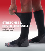 Chaussettes de compression en bambou anti-humidité, chaussettes de compression sans couture pour mollets larges, chaussettes de sport personnalisées avec grip