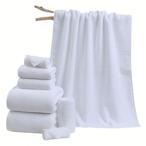 Ensemble de serviettes blanches jetables écologiques en coton 100% non tissé, de qualité supérieure, à séchage rapide, pour hôtel, spa et usage commercial - Product Image 4