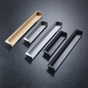 Poignée cachée en alliage d'aluminium de style gentleman Armoire à tiroirs de luxe légère et de haute qualité Cuisine Chambre à coucher - Product Image 6