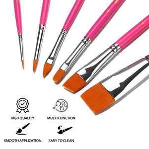 BOMEIJIA - Juego de 8 Pinceles de Maquillaje Estéticos en Tonos Pastel para Pintar el Cuerpo y la Cara, para Halloween, Cosplay, Fiestas - Product Image 4