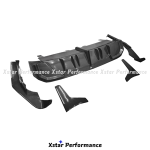 Difusor de labio trasero de fibra de carbono seco estilo LED de rendimiento Xstar para <span class=keywords><strong>Bmw</strong></span> <span class=keywords><strong>I4</strong></span> <span class=keywords><strong>M50</strong></span> <span class=keywords><strong>G26</strong></span> Kit de carrocería - Product Image 4