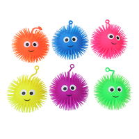 Balle lumineuse multicolore anti-Stress, en tpe, avec un smiley, le visage, illuminant