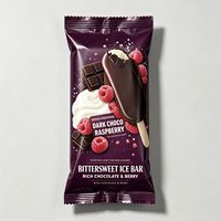 Sacs d'emballage transparents imprimés sur mesure, sachets thermoscellables pour bâtonnets de crème glacée, sacs en plastique imprimés colorés pour les glaces et les friandises glacées