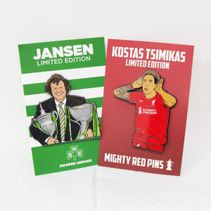 Broche de revers personnalisée en métal, émail dur, avec motif de personnage de dessin animé, souvenir de la <span class=keywords><strong>Coupe</strong></span> <span class=keywords><strong>du</strong></span> <span class=keywords><strong>Monde</strong></span> de Football <span class=keywords><strong>du</strong></span> <span class=keywords><strong>Qatar</strong></span> - Product Image 6