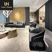 Personnalisation énorme canapé sectionnel moderne italien canapé sectionnel de luxe en cuir pour salon