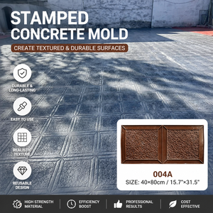 Molde de Silicona para Estampado de Patrones de Piedra en Superficies de Concreto, Material de Poliuretano, Modelo 034C, Marca Minida - Product Image 1
