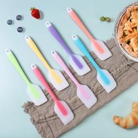 Spatule en silicone résistante à la chaleur de 27cm ustensiles de cuisine semi-transparents spatule pâtisserie cuisson beurre grattoir outils de gâteau