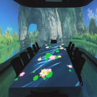 Machine de projection immersive 3D holographique tout-en-un 8000 Lumens 4K Portable AR Mur interactif tactile somatosensoriel