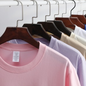 Wholesale Custom Logo 100% Cotton Blank Plain Heavyweight T Shirts Custom Logo Print T-shirt 230gsm Premium Cotton <b>Tshirt</b> - Product Image 2