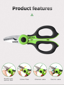 K2 Cutter KS-K2 Stainless Steel Scissors Optical Wire Cutter POE Optical Fiber Cable Stripping <b>Telecommunication</b> Tool - Product Image 2