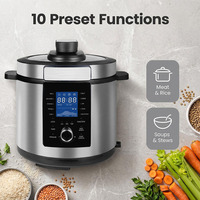 Olla a Presión Digital de 5L 6L Directo de Fábrica, 10 Funciones de Cocción, Certificación CE CB, Personalizable, Fabricante Mayorista OEM ODM