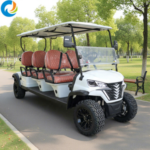Robetaa 6 Passenger Golf Car Brand New 4 Wheel Club Car Golf Cart for Sale Smooth Shock Absorption Professional Custom Suspensio - Product Image 1