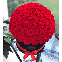Nouveaux produits chauds naturels Saint Valentin assortis de fleurs conservées boîte-cadeau rose nouvelles idées de produits naturels