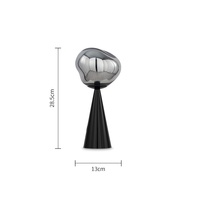 TomDixon pour Lava ABS Table Lampe LED USB pour éclairage d'ambiance domestique, lumière décorative de chevet de chambre à coucher, luxueuse et sophistiquée