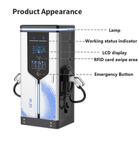 Station de recharge pour voiture électrique intelligente avec CCS2 80kW 160kW Puissance Écran tactile personnalisé Affichage LED Chargeur rapide Fournisseur
